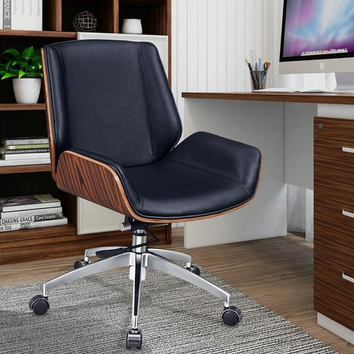 Black office chair real - office,