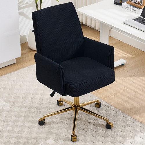 Corduroy office desk chair - corduroy,