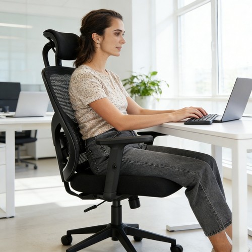 Mesh office chair - office,