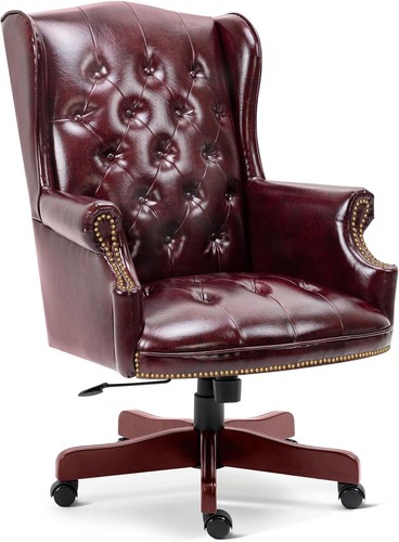 Burgundy faux leather - faux,