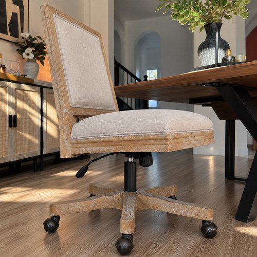 Rustic farmhouse office chair - office,