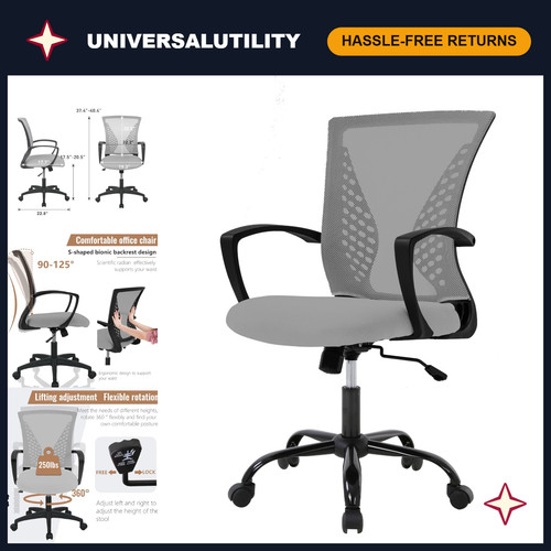 Mid back office chair with - office,