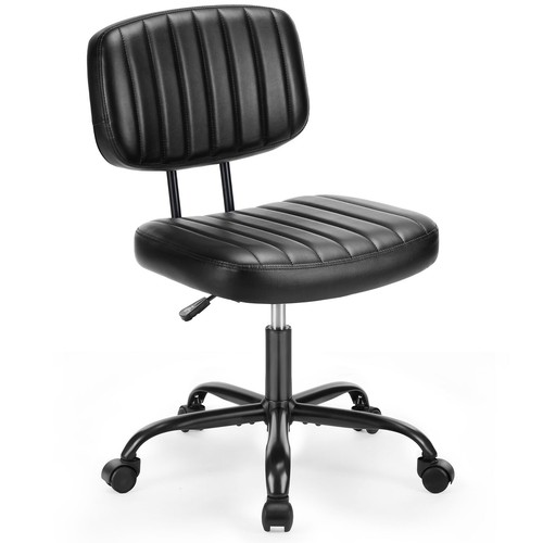 Armless office desk chair - office, with