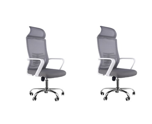 Ergonomic mesh office - 2x, white