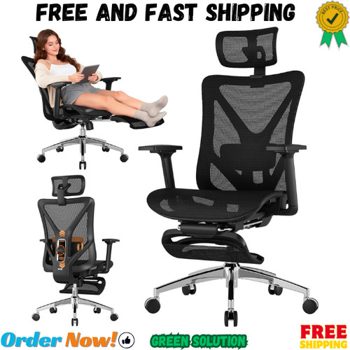 Office chair with - chair, footrest